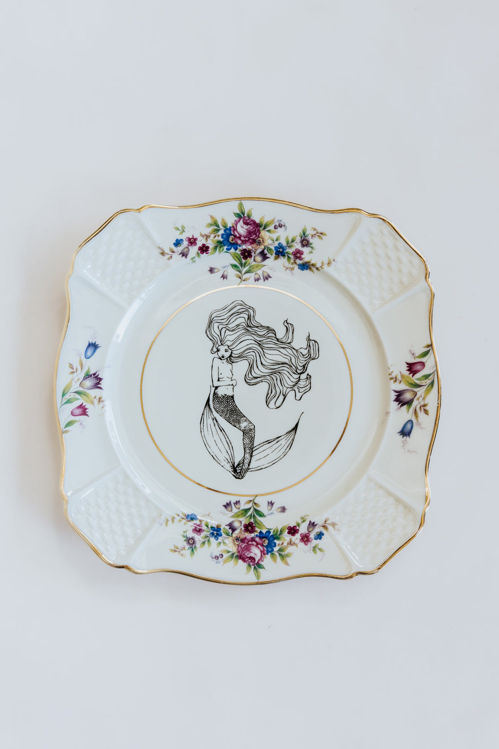Mermaid Salad Plates - Set of 4