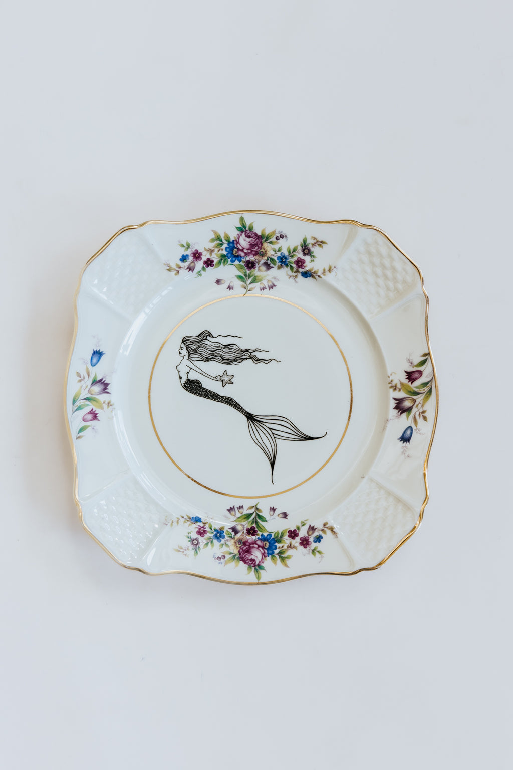 Mermaid Salad Plates - Set of 4