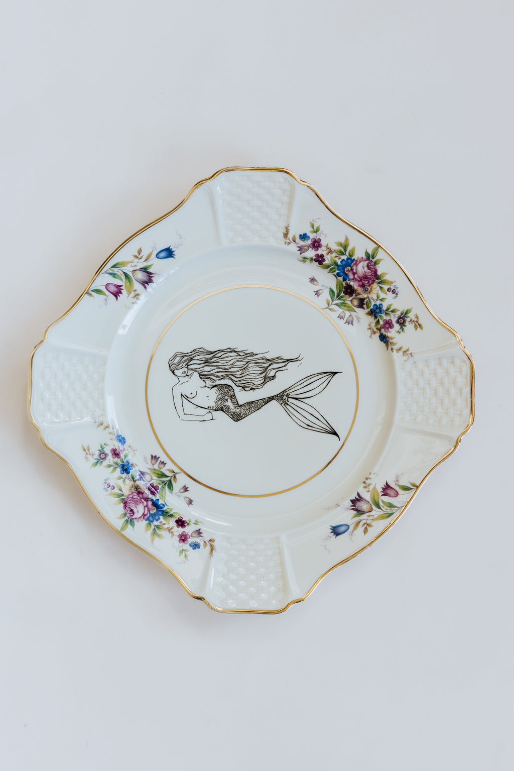 Mermaid Salad Plates - Set of 4