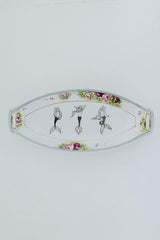 wings hawaii mermaid celery dish vintage upcycled 