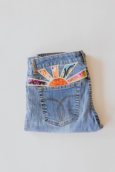 Sun Pocket Upcyled Denim - #33 |  M