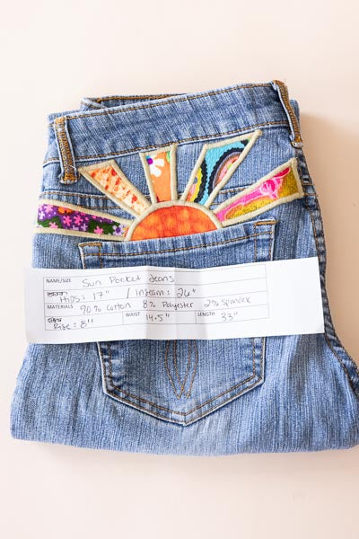 Sun Pocket Upcyled Denim - #33 |  M