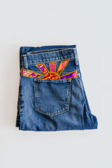 Sun Pocket Upcycled Denim Jeans - #9