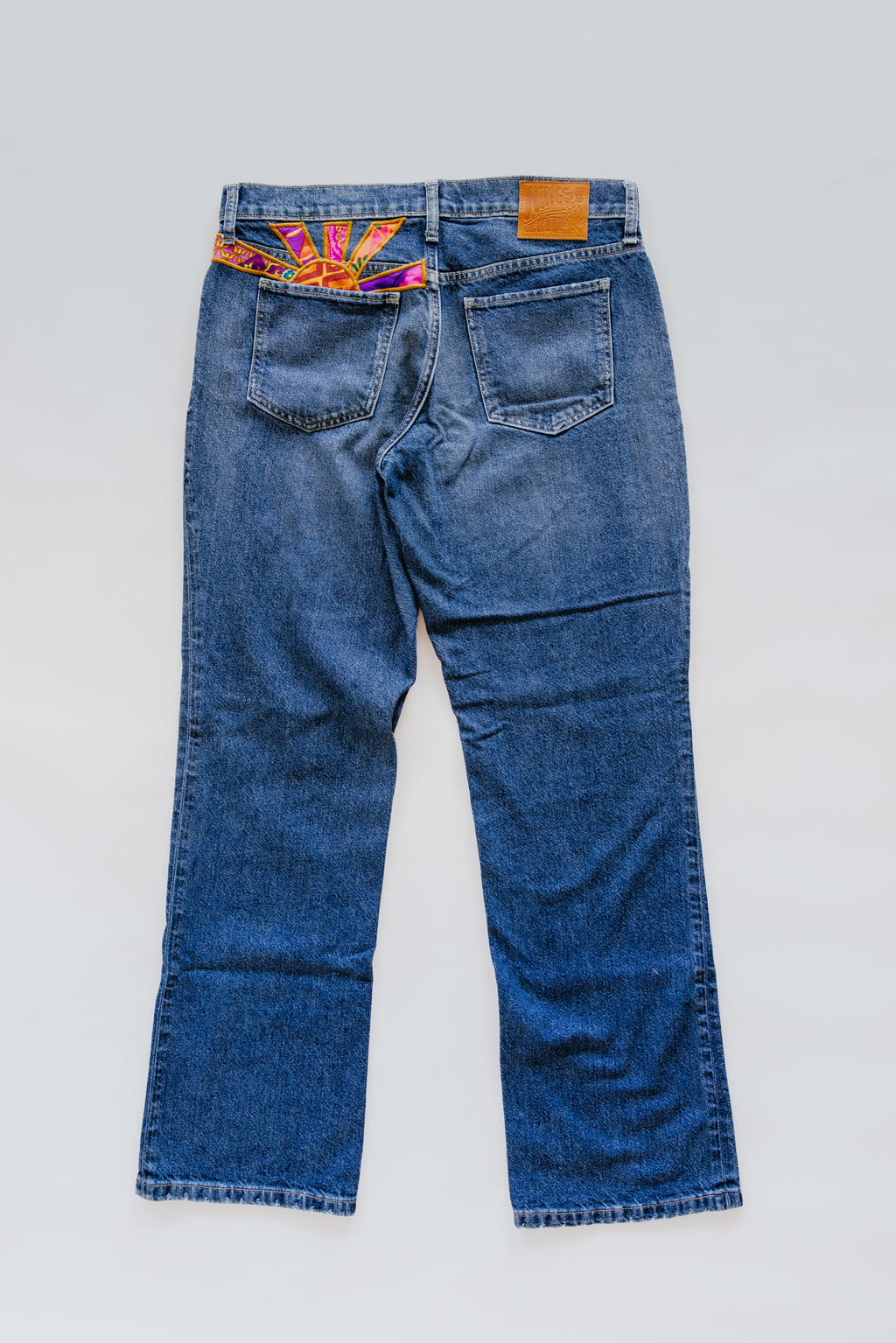 Sun Pocket Upcycled Denim Jeans - #9