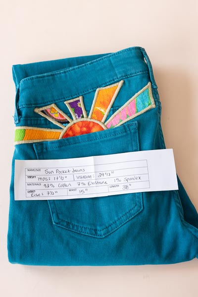 Sun Pocket Upcyled Denim - #35 | S