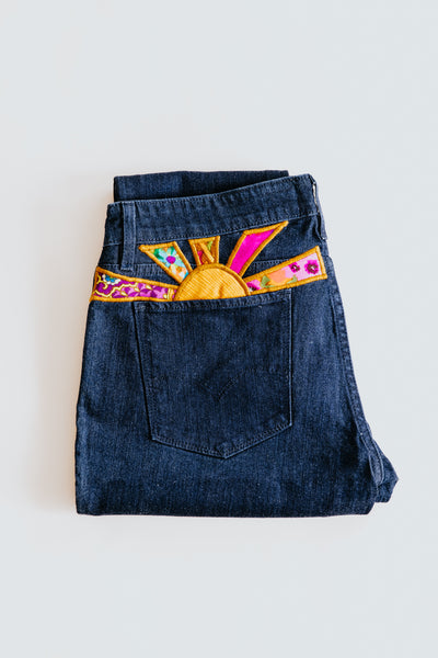 Sun Pocket Upcycled Levi's Jeans - #18