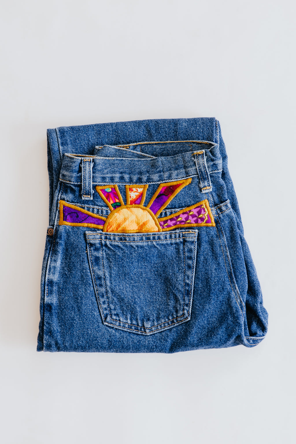 Sun Pocket Upcycled Jeans - #2