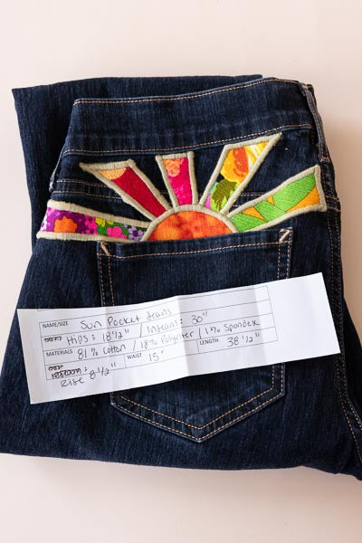 Sun Pocket Upcyled Jeans - #15 | M