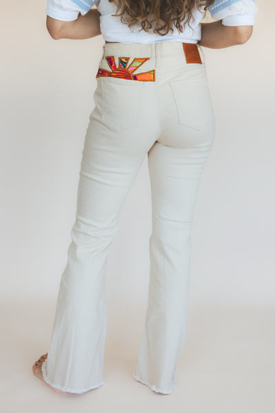 Sun Pocket Upcycled Jeans - #12