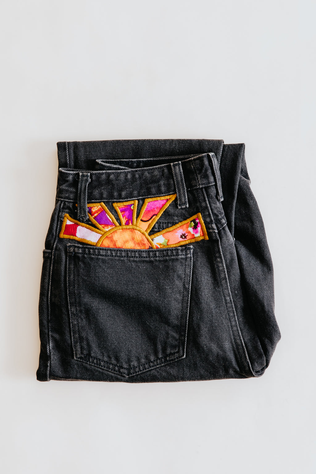 Sun Pocket Upcycled Jeans - #4