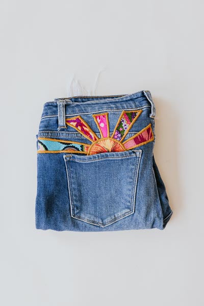 Sun Pocket Upcyled Jeans - #21 | L