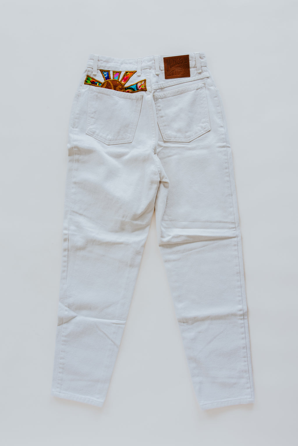 Sun Pocket Upcycled Denim Jeans - #5