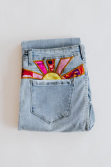 Sun Pocket Upcycled Denim Jeans - #5