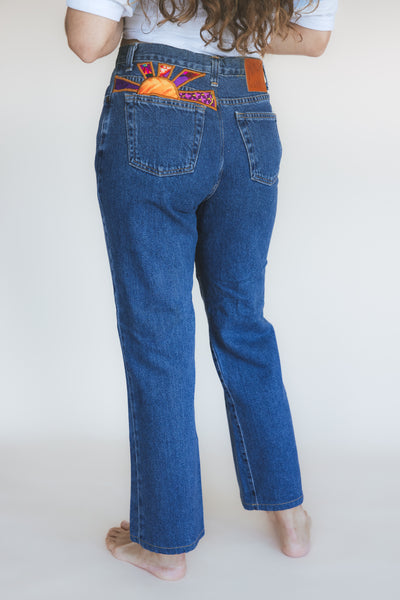 Sun Pocket Upcycled Jeans - #2