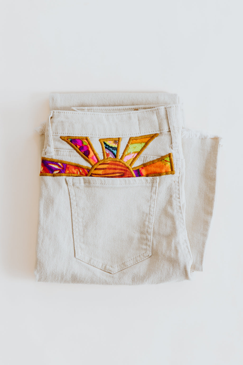 Sun Pocket Upcycled Jeans - #12