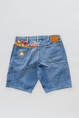 Sun Pocket Upcycled Denim Shorts - #11