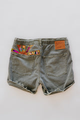 Sun Pocket Upcycled Denim Shorts - #15 thumbnail