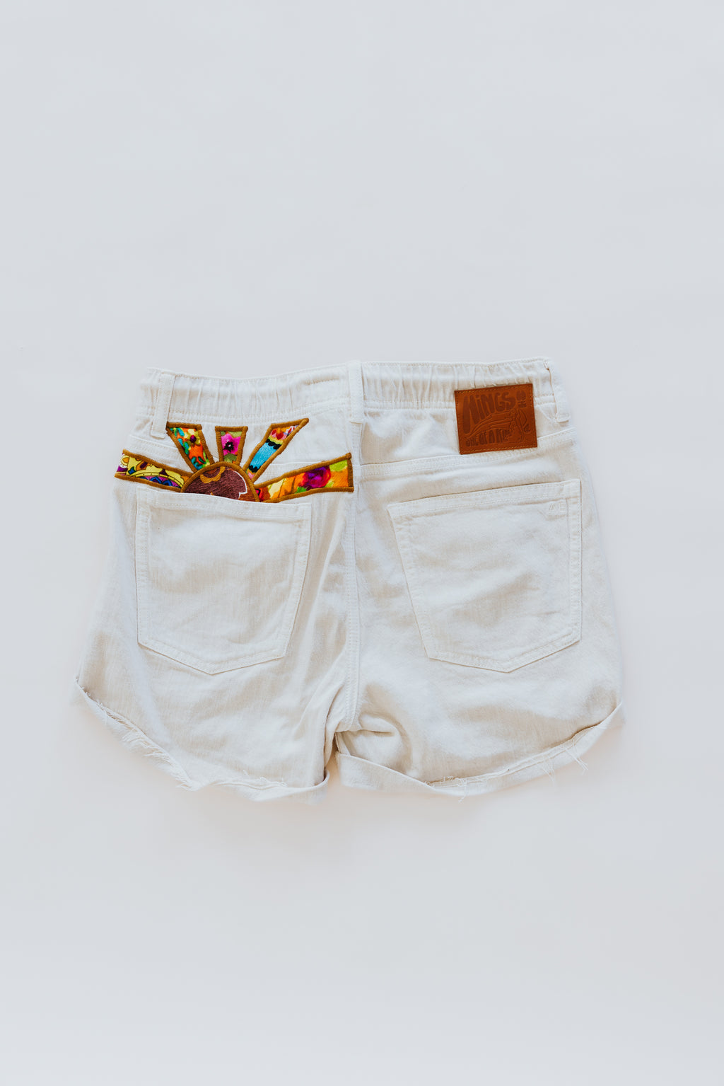 Sun Pocket Upcycled Denim Shorts - #14