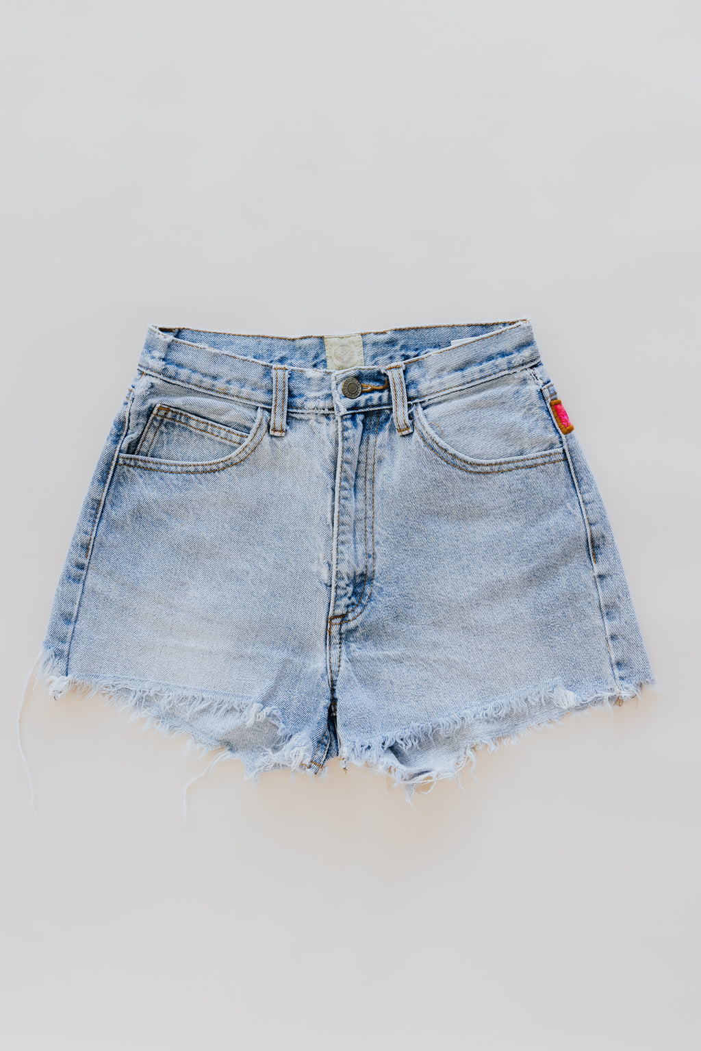 Sun Pocket Upcycled Denim Shorts - #3