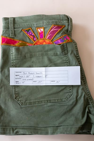 Sun Pocket Upcycled  Shorts - #5 | XL