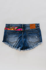 Sun Pocket Upcycled Denim Shorts - #5 thumbnail