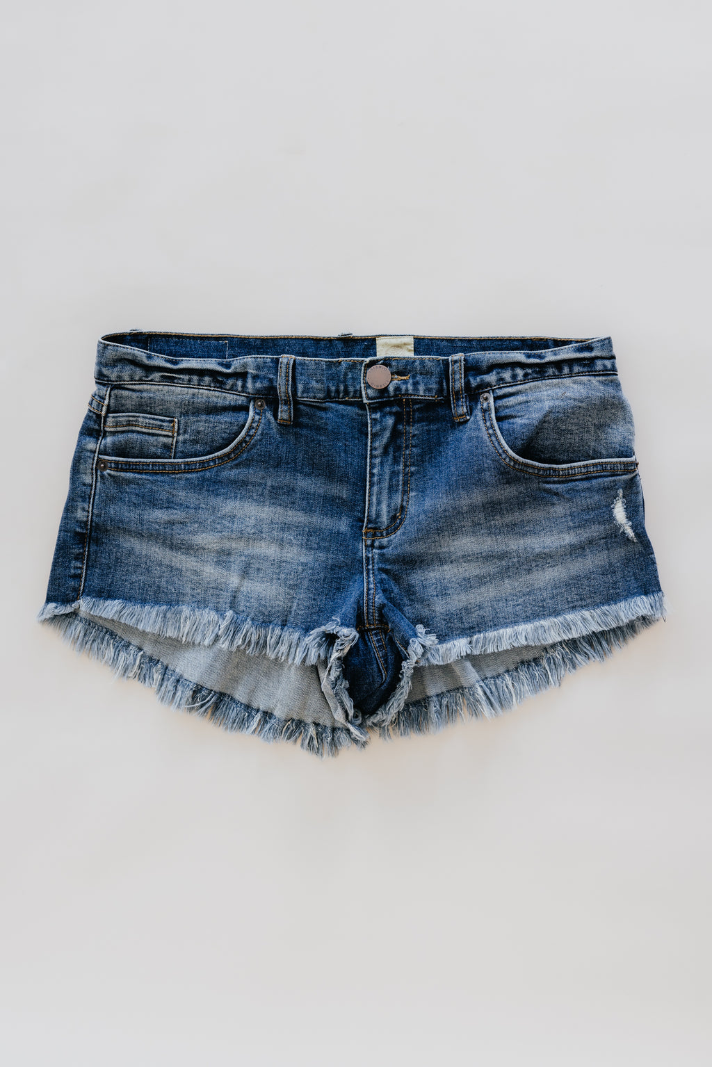 Sun Pocket Upcycled Denim Shorts - #5