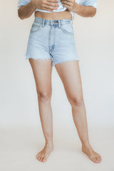 Sun Pocket Upcycled Denim Shorts - #3 thumbnail