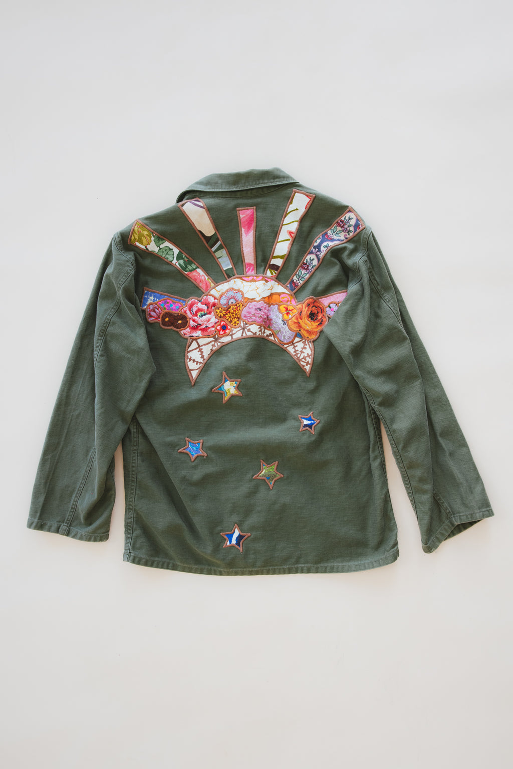 Vintage Sun + Moon Army Jacket
