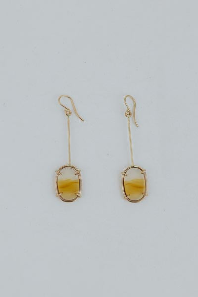 Vortex Earrings - Montana Agate