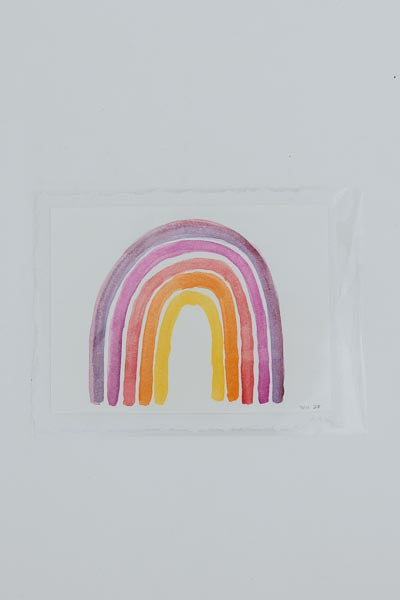 Watercolor Rainbow Art