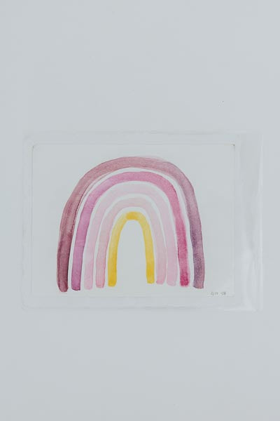 Watercolor Rainbow Art