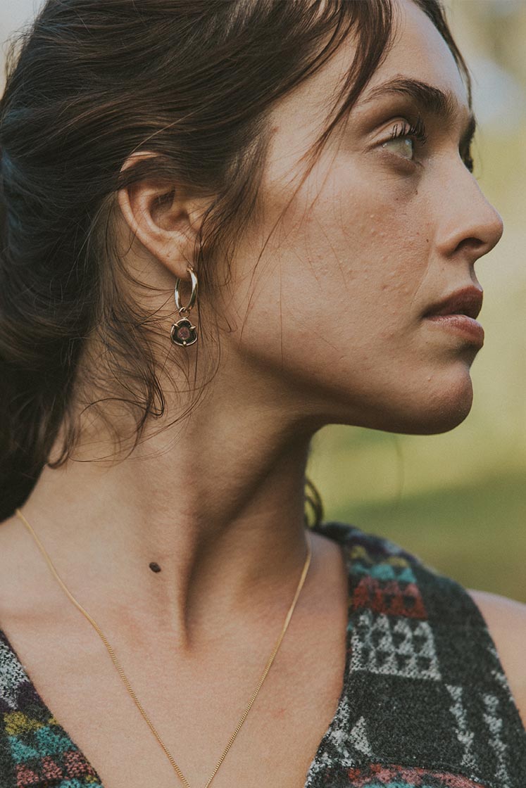 Earring Charms - Watermelon Tourmaline | SS