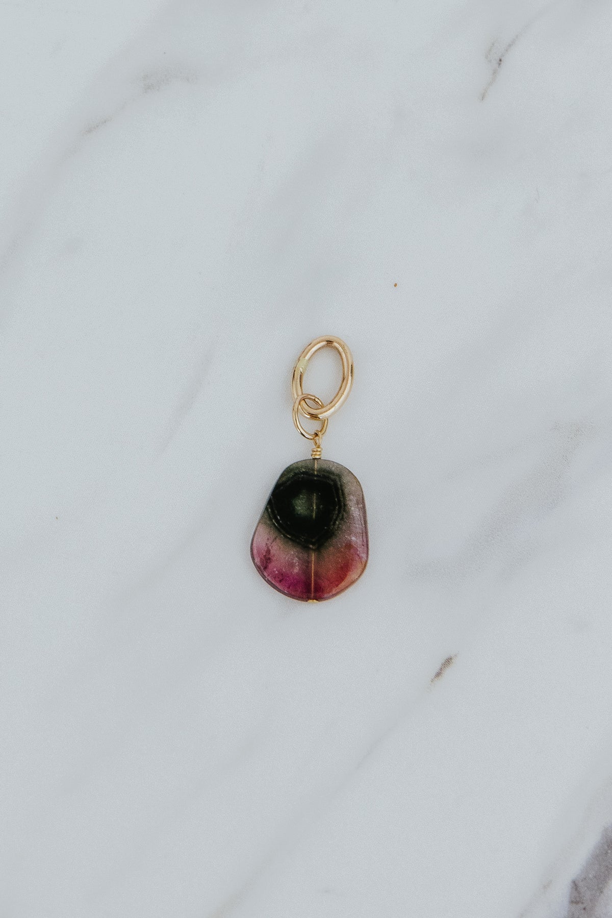 Necklace Charm - Watermelon Tourmaline | GF
