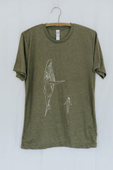 Men's Whale Dance Tee - Olive thumbnail