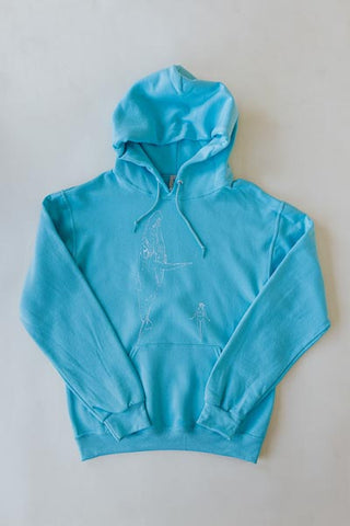 Whale Dance Hoodie - Turquoise