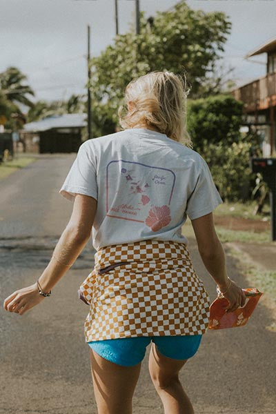 Wide Tee - Hawaii Map