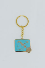 Wings Hawaii enameled key chains - vintage hawaiian island chain map thumbnail