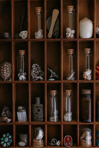 Wish Bottle - Shells + Sea Glass