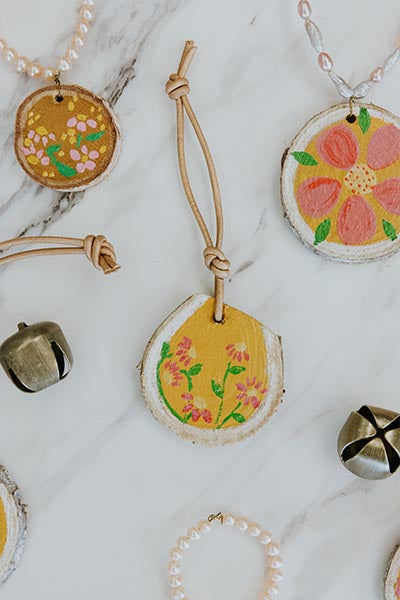 Wood Ornaments - Goldenrod