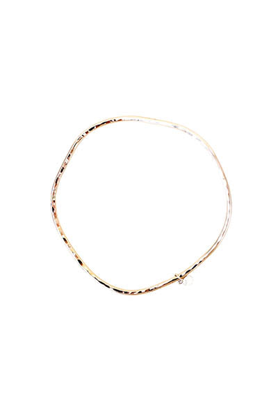14 karat gold ti leaf bangle wings hawaii