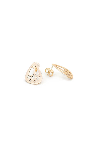 wings hawaii butterfly bling wing ear jackets stud earrings 14 karat gold sterling silver