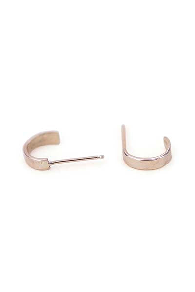 wings hawaii cuff hoop stud earrings minimal sterling silver 14 karat yellow gold jewelry