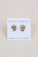 Skull Girl Stud Earrings thumbnail