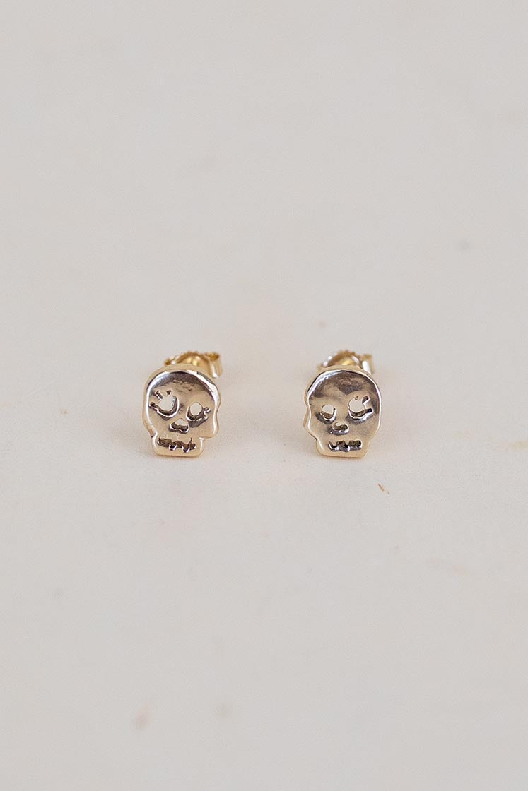 Skull Girl Stud Earrings