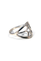 wings hawaii butterfly wing ring 14 karat gold sterling silver small jewelry  thumbnail