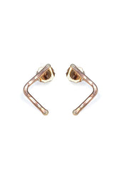 wings hawaii hand made tiny boomerang geometric studs in gold filled sterling silver or 14k yellow gold