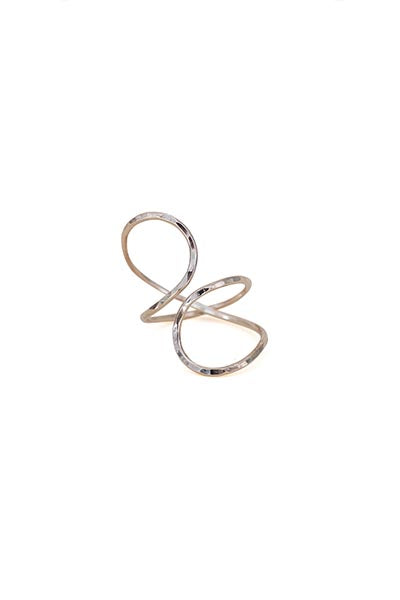 sterling silver or gold filled infinity wrap ring womens everyday jewelry hand made haiku maui wings hawaii classic simple minimal casual dressy