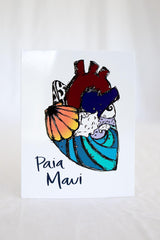 Wings Hawaii ocean heart Paia Maui greeting card thumbnail