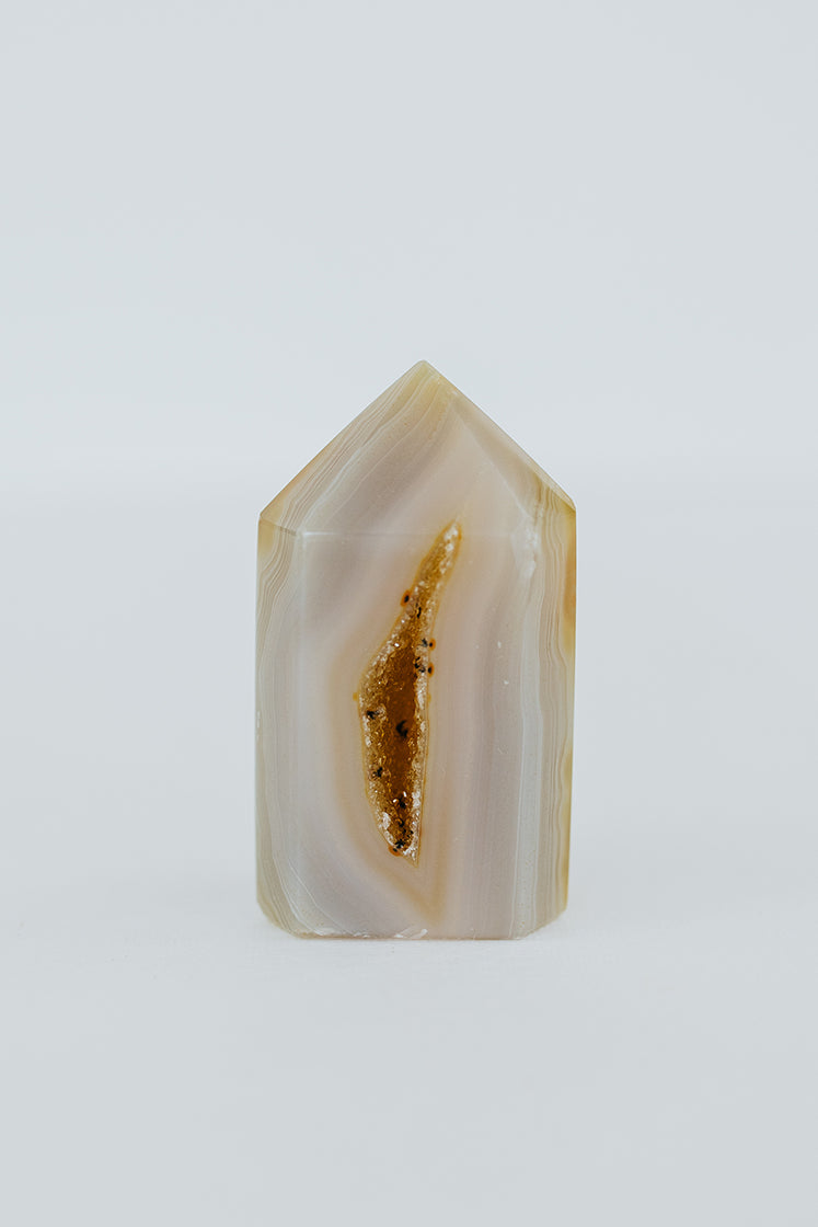 Quartz & Agate Geode Tower
