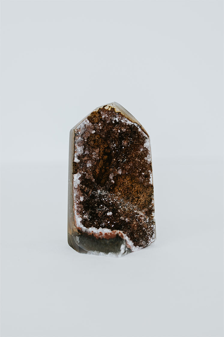 Quartz & Agate Geode Tower
